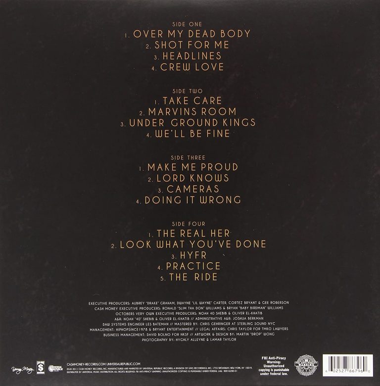 DRAKE TAKE CARE Harrisons Records
