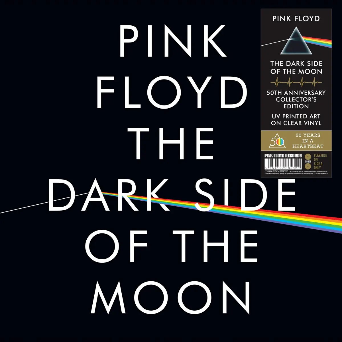 PINK FLOYD : THE DARK SIDE OF THE MOON (2LP) VINILO TRANSPARENTE