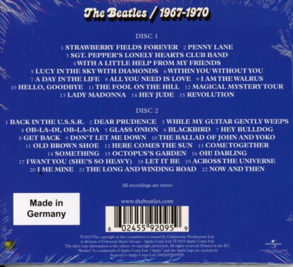 THE BEATLES : 1967-1970 (2CD) 2023 INCLUYE 9 TRACKS EXTRAS / NOW & THEN - Imagen 2