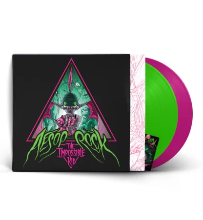 VINILO AESOP ROCK: THE IMPOSSIBLE KID (2LP GREEN & PINK NEON VINYL)