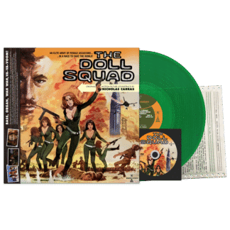 VINILO NICHOLAS CARRAS – THE DOLL SQUAD (PICTURE SOUNDTRACK – LP JUMPSUIT GREEN VINYL + DVD)