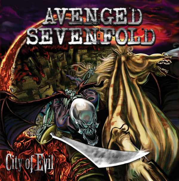【希少】サイン付！AVENGED SEVENFOLD☆セルフタイトル アルバム VINILO AVENGED SEVENFOLD : CITY OF EVIL (2LP) - Harrisons Records